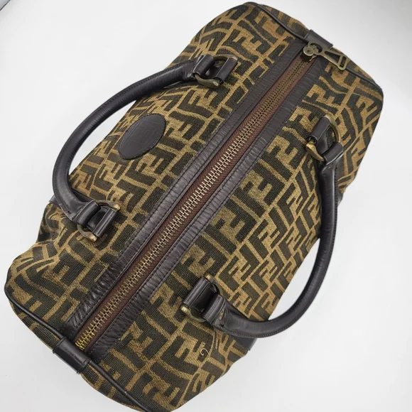 FENDI Zucca FF Canvas Boston 35 Bag..authentic.. - Picture 6 of 15